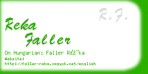 reka faller business card